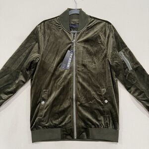 NWT Reason-Highland Velvet Bomber Jacket Size S